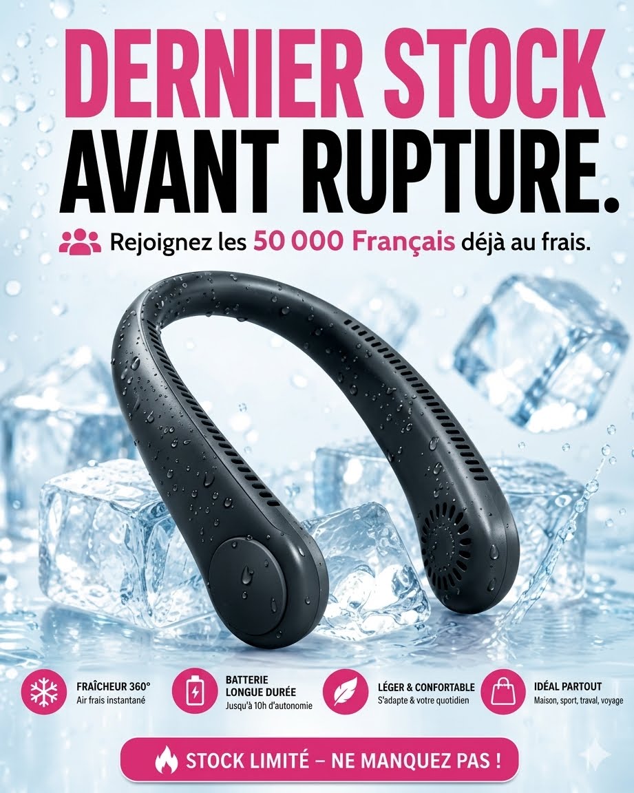 Ventilateur NeckFresh Anti-Canicule