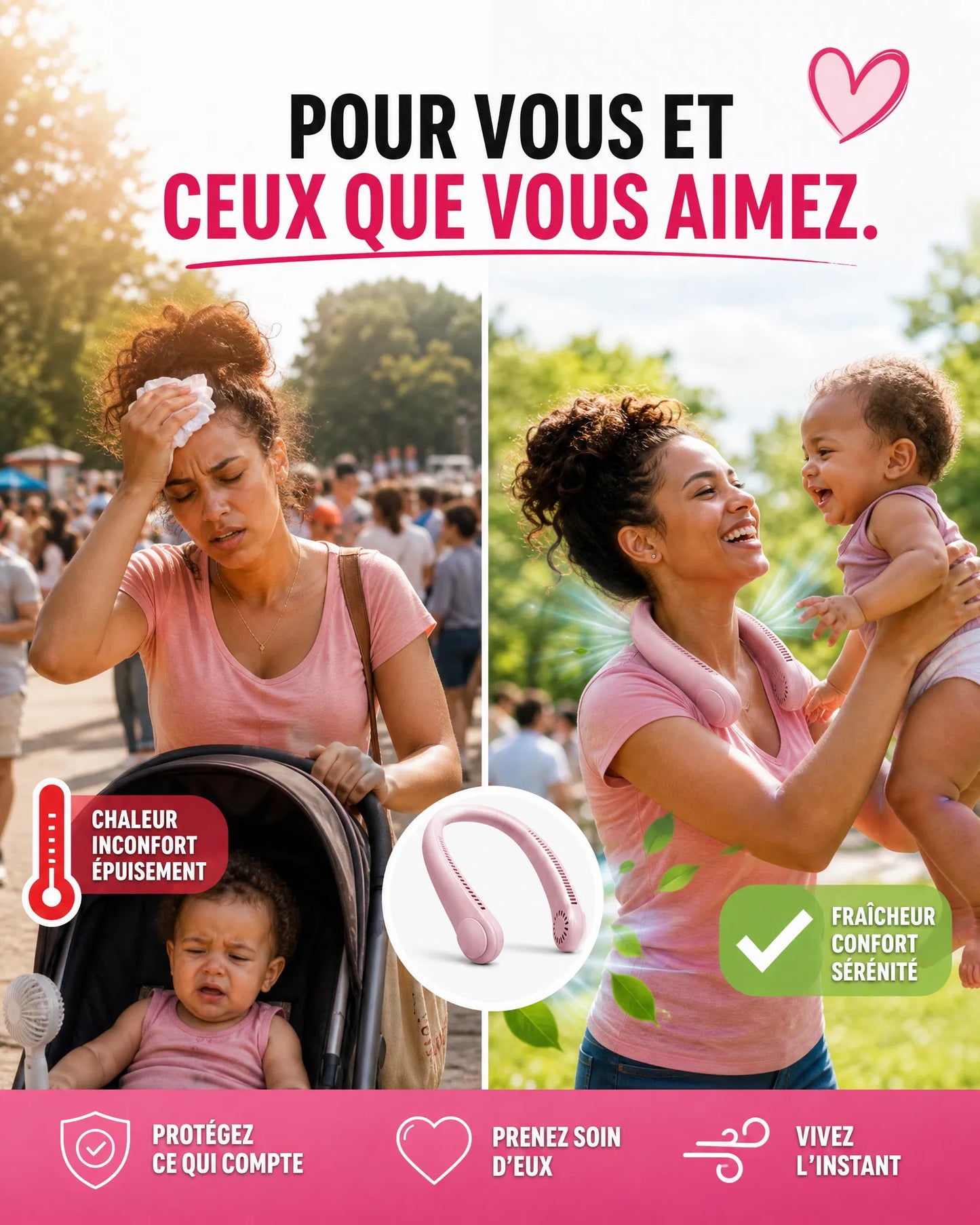 Ventilateur NeckFresh  Anti-Canicule